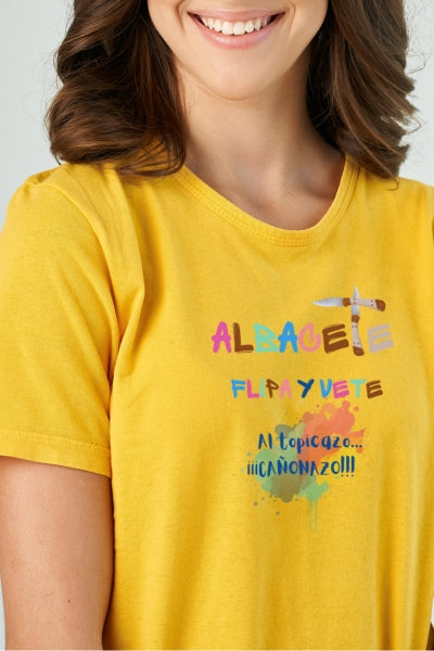Camiseta básica amarilla Cañonazo!!