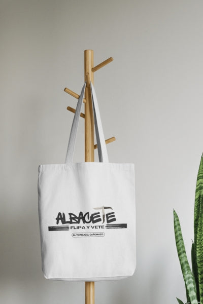 Bolsas de tela blanca Flipa y Vete